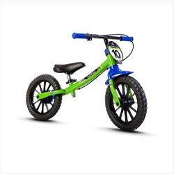 img Produto Bicicleta Balance Bike Verde/Pto/Azul